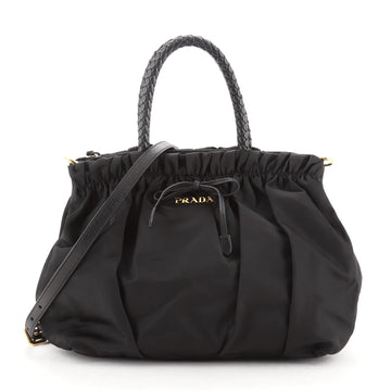 Prada Bow Tote Tessuto with Leather Small
