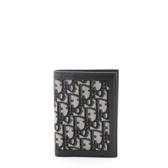 Christian Dior Passport Holder Oblique Canvas with Leather
