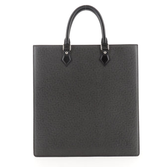 Louis Vuitton Sac Plat Handbag Taiga Leather GM