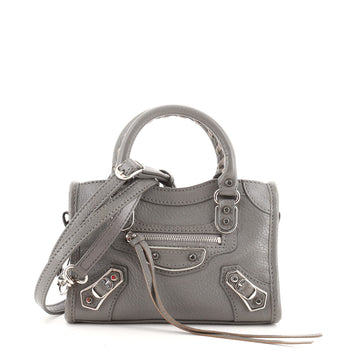 Balenciaga City Classic Metallic Edge Bag Leather Nano