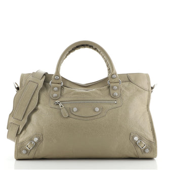 Balenciaga City Giant Studs Bag Leather Medium
