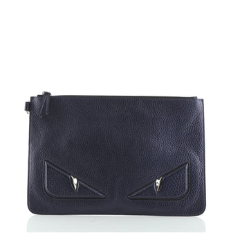 Fendi Monster Pouch Leather Large
