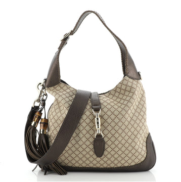 Gucci New Jackie Bag Diamante Canvas Medium