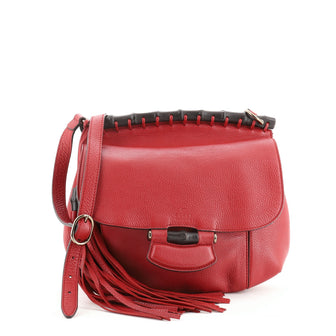 Gucci Nouveau Fringe Crossbody Bag Leather Small