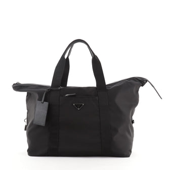 Prada Weekend Duffle Bag Tessuto with Saffiano Large