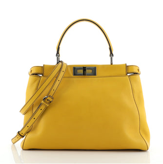 Fendi Peekaboo Bag Soft Leather Regular