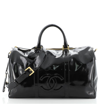Chanel Vintage Timeless Boston Bag Patent Large