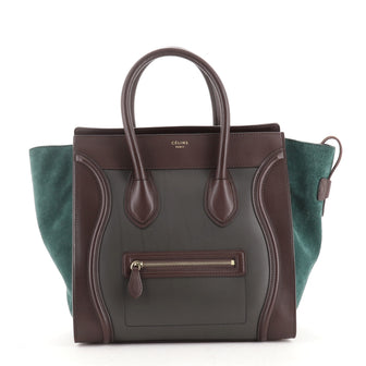 Celine Tricolor Luggage Bag Leather Mini