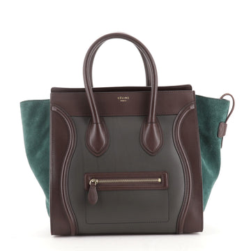 Celine Tricolor Luggage Bag Leather Mini