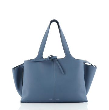 Celine Tri-Fold Shoulder Bag Grained Calfskin Medium