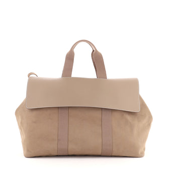 Hermes Valparaiso Bag Toile and Leather MM