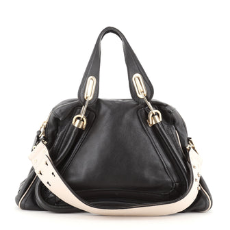 Chloe Paraty Military Top Handle Bag Leather Medium