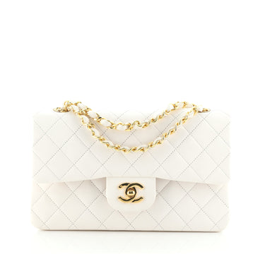 Chanel Vintage Classic Double Flap Bag Quilted Lambskin Small