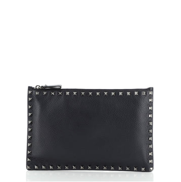 Valentino Rockstud Pouch Leather Large