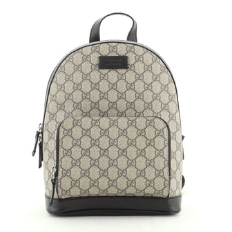 Gucci Zip Pocket Backpack GG Coated Canvas Small