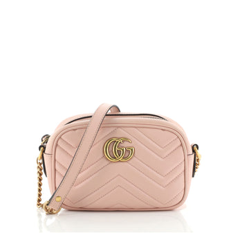 Gucci GG Marmont Shoulder Bag Matelasse Leather Mini