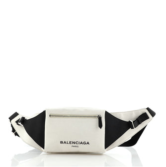 Balenciaga Navy Neo Lift Waist Bag Canvas and Leather