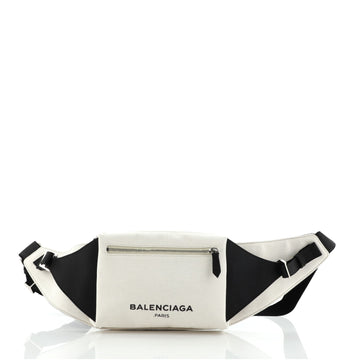 Balenciaga Navy Neo Lift Waist Bag Canvas and Leather