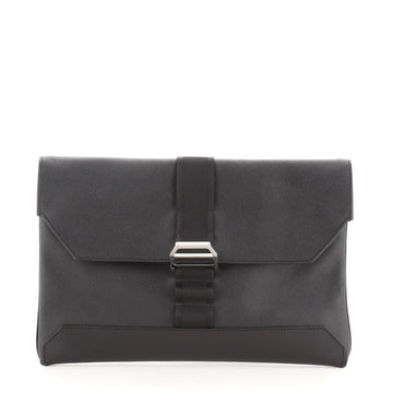 Hermes Cityslide Clutch Leather with Nylon