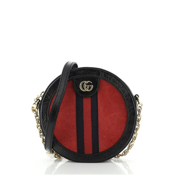 Gucci Ophidia Round Shoulder Bag Suede Mini