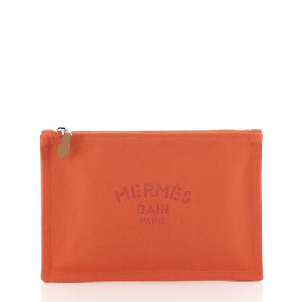 Hermes Flat Yachting Pouch Toile PM