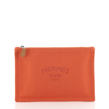 Hermes Flat Yachting Pouch Toile PM