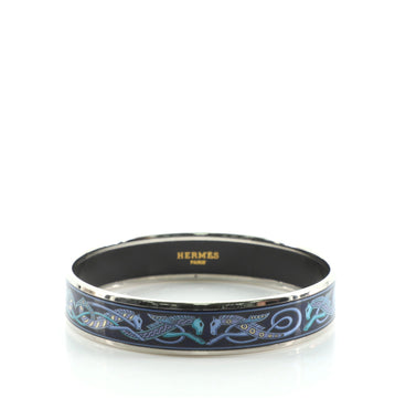 Hermes Bangle Bracelet Printed Enamel Medium