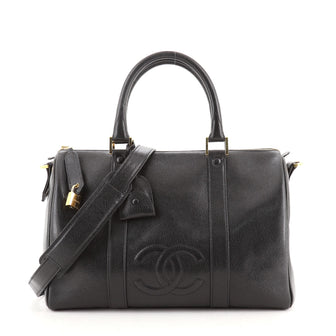 Chanel Vintage Timeless Boston Bag Caviar Medium