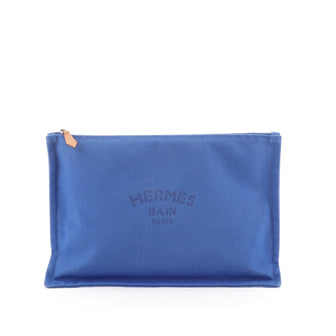 Hermes Flat Yachting Pouch Toile MM