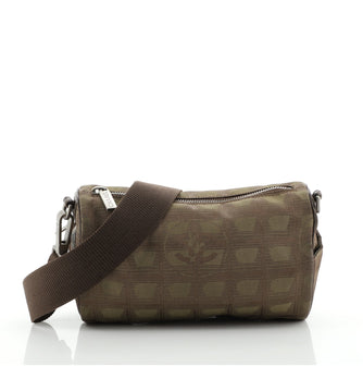 Chanel Travel Line Barrel Bag Nylon Small