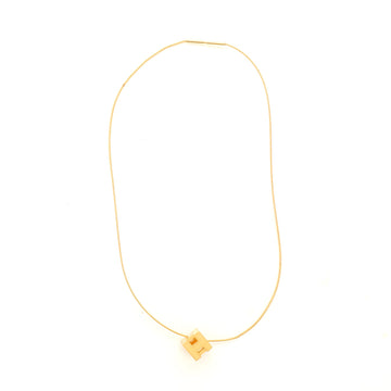 Hermes Pop H Cube Pendant Necklace Metal