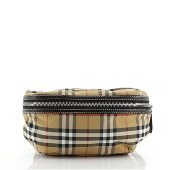 Burberry Bum Bag Vintage Check Canvas with Nylon