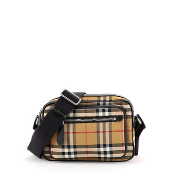 Burberry Paddy Crossbody Bag Vintage Check Canvas Small