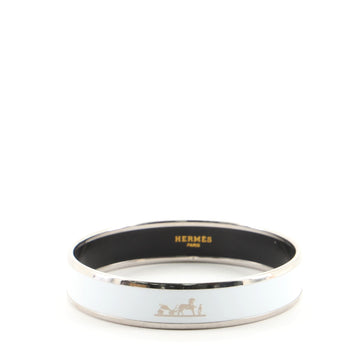 Hermes Caleche Bangle Bracelet Enamel Narrow