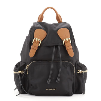Burberry Rucksack Backpack Nylon with Leather Small