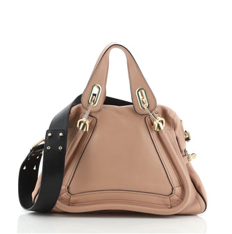 Chloe Paraty Military Top Handle Bag Leather Medium