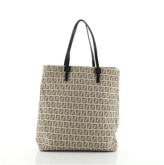 Fendi Vintage Shopping Tote Zucchino Canvas Tall