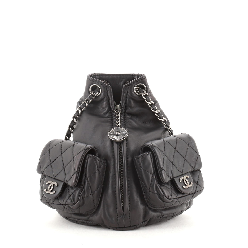 chanel mini backpack is back Chanel Backpack Is Back Leather Mini Black 6180417