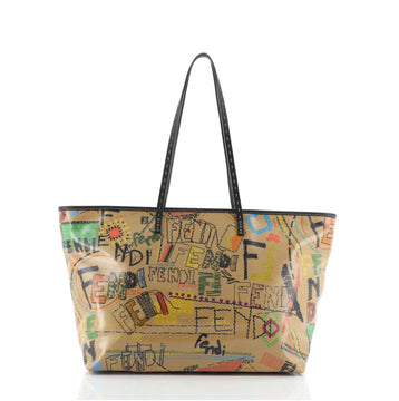 Fendi Selleria Roll Tote Printed Coated Canvas Large