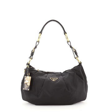 Prada Pleated Shoulder Bag Tessuto Medium