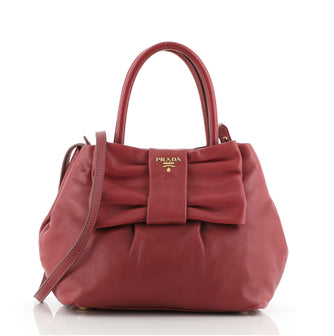 Prada Bow Tote Nappa Leather Mini