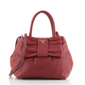 Prada Bow Tote Nappa Leather Mini