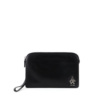 Prada Wristlet Clutch Saffiano Leather Medium
