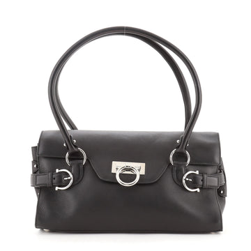Salvatore Ferragamo Gina Satchel Leather Medium