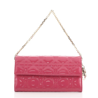 Christian Dior Rendez Vous Chain Wallet Cannage Quilt Patent