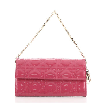 Christian Dior Rendez Vous Chain Wallet Cannage Quilt Patent