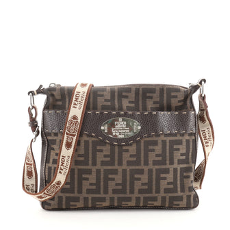 Fendi Selleria Crossbody Bag Zucca Canvas Small
