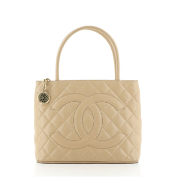 Chanel Medallion Tote Quilted Caviar