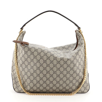 Gucci Chain Hobo GG Coated Canvas Large