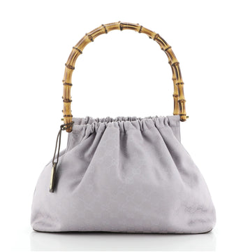 Gucci Bamboo Frame Satchel GG Canvas